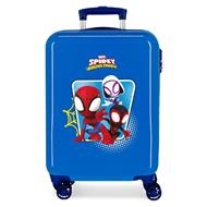 Spidey Team Up Trolley Abs 55 Cm 4 Ruote Blu