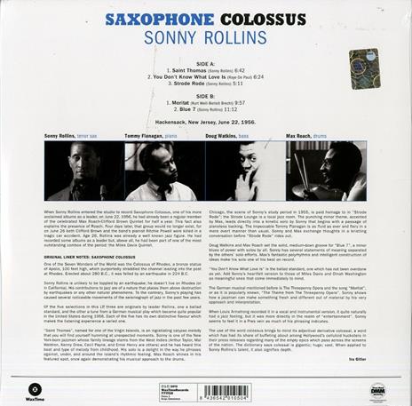 Saxophone Colossus - Vinile LP di Sonny Rollins - 2