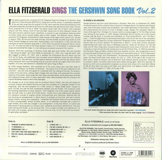 Sings The Gershwin Song Book Vol.2 - Vinile LP di Ella Fitzgerald - 2