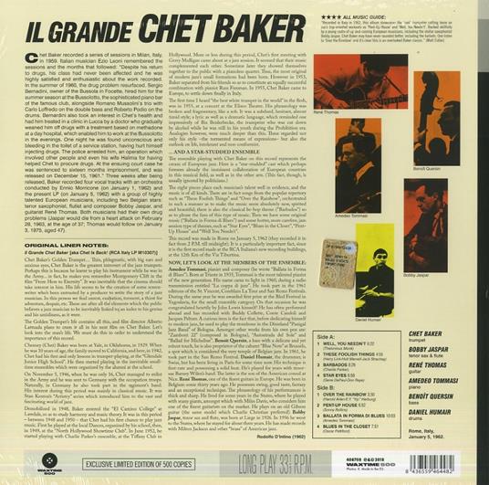 Il grande - Vinile LP di Chet Baker - 2