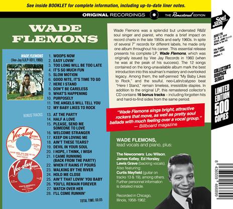 Wade Flemons (with Bonus Tracks) - CD Audio di Wade Flemons - 2