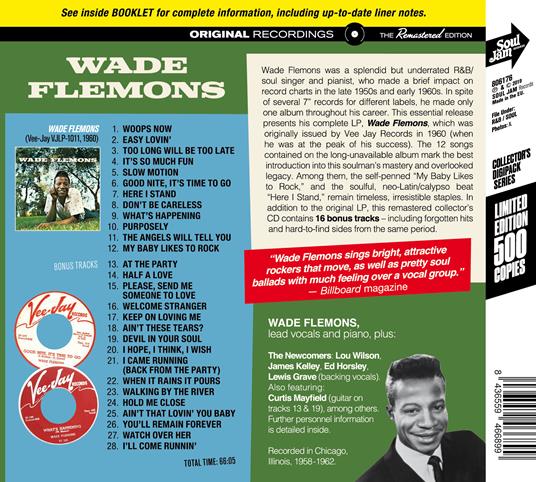 Wade Flemons (with Bonus Tracks) - CD Audio di Wade Flemons - 2