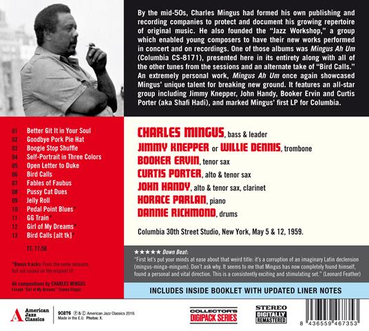 Mingus Ah Hum - CD Audio di Charles Mingus - 2