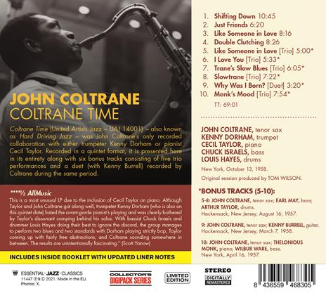 Coltrane Time (+ 4 Bonus Tracks) - CD Audio di John Coltrane - 2