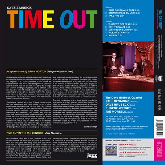 Time Out (Limited Edition Yellow Vinyl) - Vinile LP di Dave Brubeck - 2