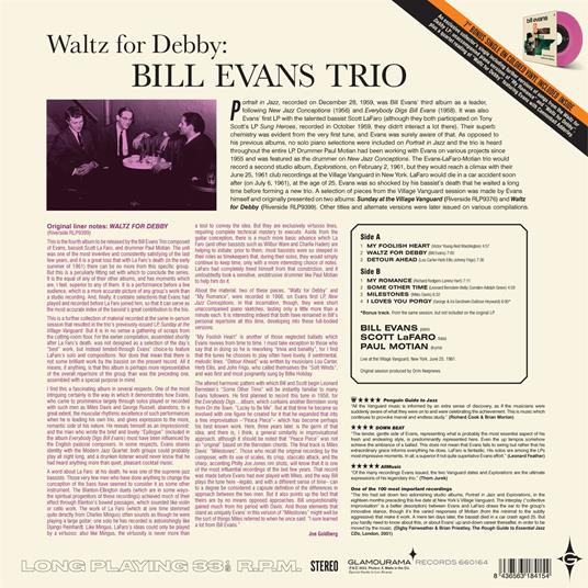 Waltz for Debby - Vinile LP + Vinile 7" di Bill Evans - 2