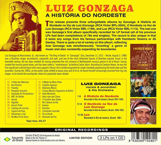 A historia do nordeste - CD Audio di Luiz Gonzaga - 2