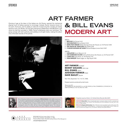 Modern Art (Gatefold Sleeve) - Vinile LP di Art Farmer - 2