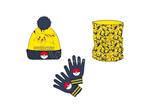 Pokemon Pikachu Snood, Cappello E Guanti Set Nintendo