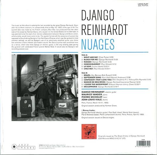 Nuages (180 gr.) - Vinile LP di Django Reinhardt - 2