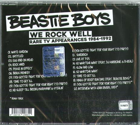 We Rock Well. Rare Tv Appearances - CD Audio di Beastie Boys - 2