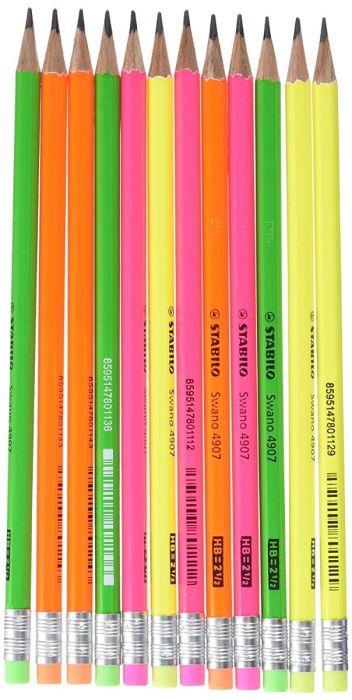 Matita in grafite - STABILO Swano fluo - Pack da 12 - Colori assortiti -  STABILO - Cartoleria e scuola