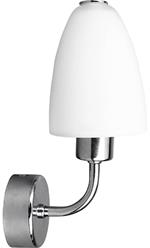 Lampada a Parete Aquatic, Metallo, Vetro, Cromo, Bianco, EPIKASA