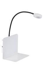 Lampada a Parete Arles, Metallo, PVC, Nero, Bianco, EPIKASA