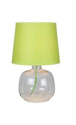 Lampada da Tavolo Mandy, Vetro, Tessuto, Verde, Trasparente, EPIKASA