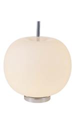 Lampada da Tavolo Apple, Metallo, Vetro, Cromo, Bianco, EPIKASA