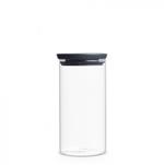 Brabantia 298264 recipiente Vetro Grigio, Trasparente