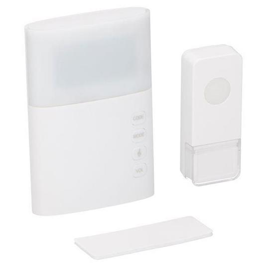 Campanello Porta Casa Wireless Senza Fili Grunding Ricevitore 36 Melodie  IP44 - Bakaji - Idee regalo