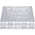 1 Decorazione Natalizia Stencil Per Finestre 50x30cm Assortito Decorazione Accessori Natale