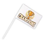 Boland: Pc. Pe Hand Flag &aposChampions&apos 17X25Cm/40Cm Stick