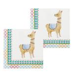 Set 12 Napkins Lama (33 X 33 Cm)