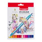 Pennarelli Fineliner Brush Bruynzeel Conf.24Pezzi