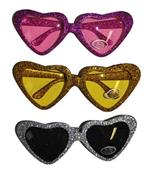 Occhiali Cuore Glitter Disco