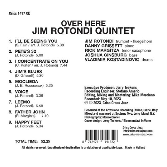 Over Here - Jim Rotondi - CD | Feltrinelli