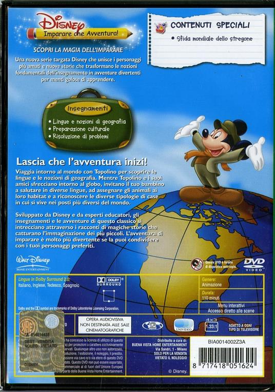 Imparare che avventura. Topolino e il giro del mondo in 80 giorni - DVD - 2