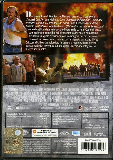 Con Air di Simon West - DVD - 2