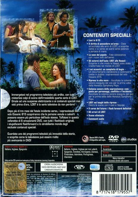 Lost. Stagione 4 (Serie TV ita) (6 DVD) - DVD - Film di Jack Bender ,  Stephen Williams Avventura | laFeltrinelli