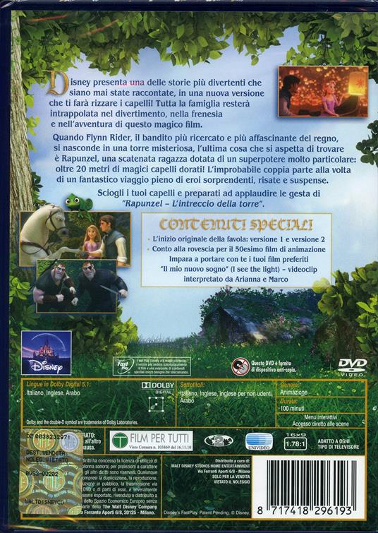 Rapunzel. L'intreccio della torre - DVD - Film di Byron Howard , Nathan  Greno Animazione | laFeltrinelli