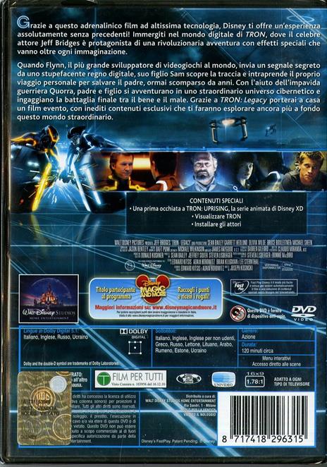 Tron Legacy di Joseph Kosinski - DVD - 2