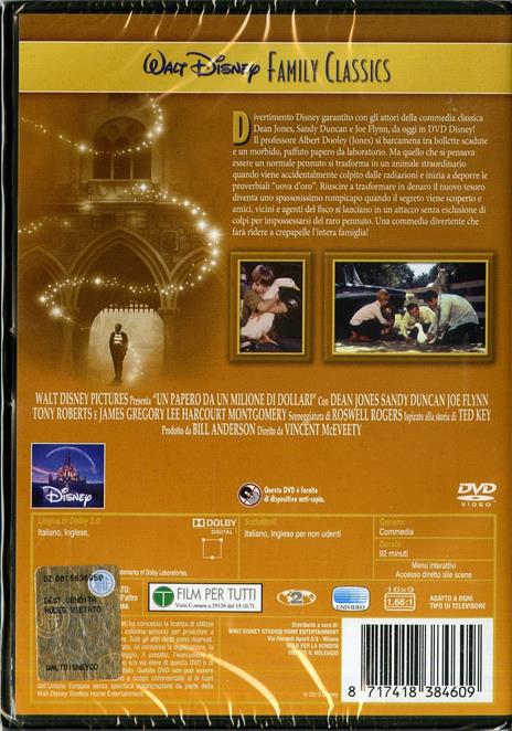 Un papero da un milione di dollari di Vincent McEveety - DVD - 2