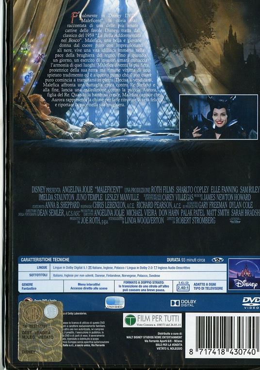 Maleficent. Il segreto della Bella Addormentata di Robert Stromberg - DVD - 2