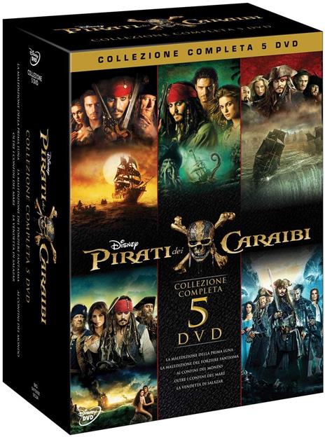 Pirati dei Caraibi. Collezione 5 film (5 DVD) - DVD - Film di Rob Marshall  , Joachim Roenning Avventura | laFeltrinelli