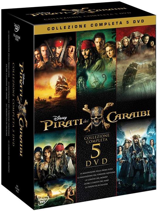 Pirati dei Caraibi. Collezione 5 film (5 DVD) - DVD - Film di Rob Marshall  , Joachim Roenning Avventura | laFeltrinelli