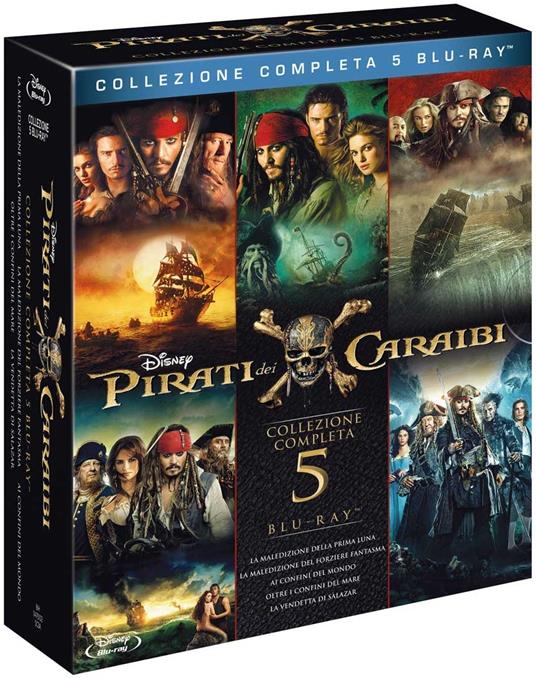 Pirati dei Caraibi. Collezione 5 film (5 Blu-ray) - Blu-ray - Film di Rob  Marshall , Joachim Roenning Avventura | Feltrinelli