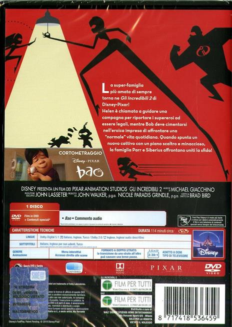 Gli Incredibili 2 (DVD) di Brad Bird - DVD - 2