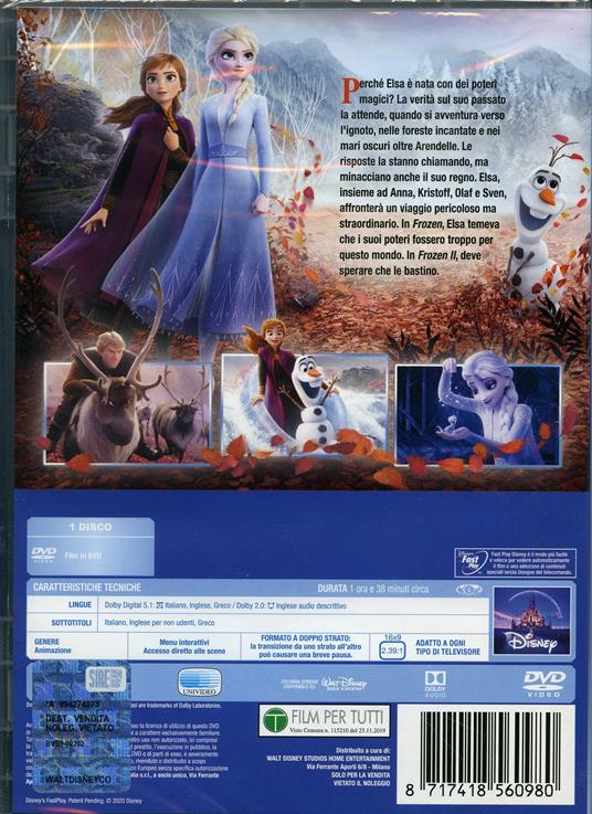Frozen 2. Il segreto di Arendelle (DVD) di Jennifer Lee,Chris Buck - DVD - 3