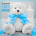 Biglietto baby 3D A Splash of Colour. Azzurro