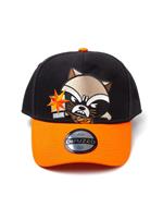 Cappellino Marvel. Kawaii Rocket Racoon Curved Bill Adjustable Black