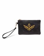 Portafoglio Nintendo. Legend Of Zelda. Golden Tri-Force Logo Pouch Coin Purse Black