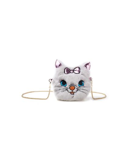 Borsetta Disney. Marie Furry Cross Body White