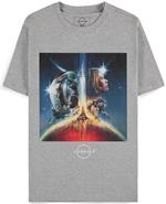 T-Shirt Unisex Tg. S Starfield: Box Art Grey