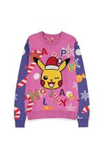 Pokemon: Pikachu Patched Christmas - Multicolor (Maglione Unisex Tg. XS)