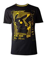 T-Shirt Unisex Tg. L. Pokemon: Pikachu Profile Black