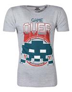 T-Shirt Unisex Tg. S Space Invaders: Game Over Grey