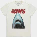 T-Shirt Unisex Tg. S Jaws Poster White