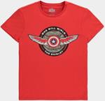 T-Shirt Unisex Tg. S Marvel Falcon & The Winter Soldier Red
